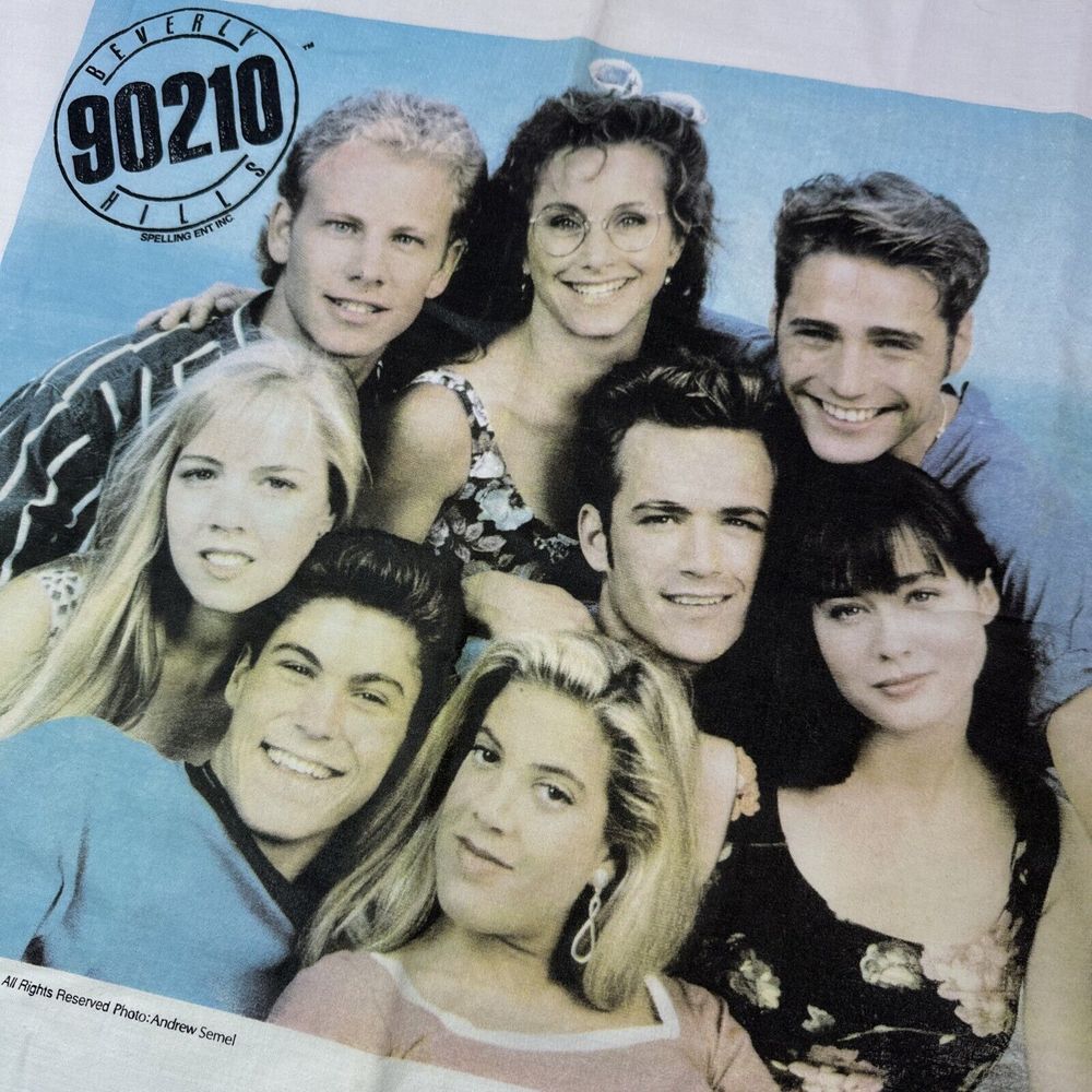 90s Beverly Hills 90210 Bed Pillowcase Black Standard Size Single Staining